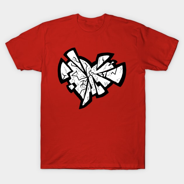 Shattered Heart T-Shirt by The Fresh Quince of Bel-Air